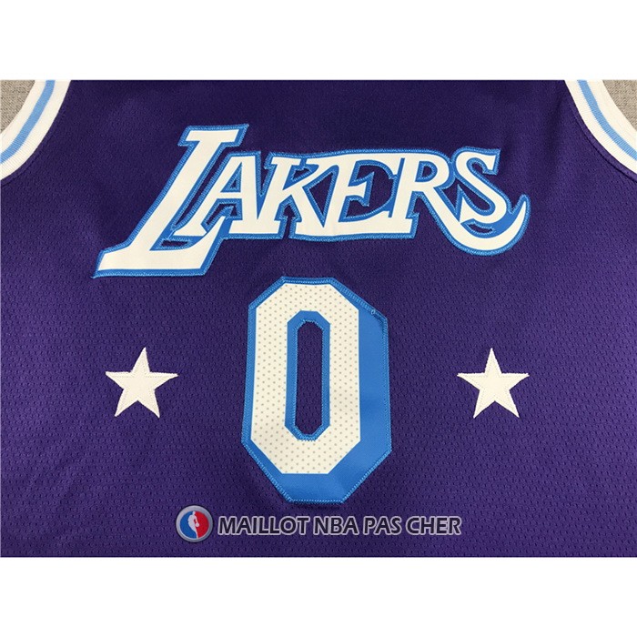 Maillot Los Angeles Lakers Russell Westbrook NO 0 Ville Edition 2021-22 Volet